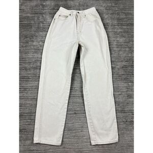 Unionbay Jeans Womens 9/10 Ivory Denim 100%‎ Cotton Vintage Tapered